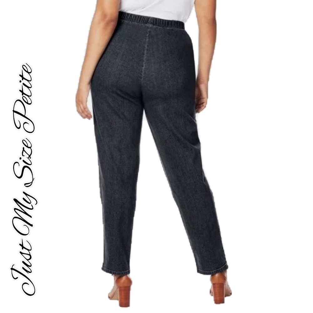 (22W/24W) Plus Petite Pull-On Jeans - Picture 15 of 16